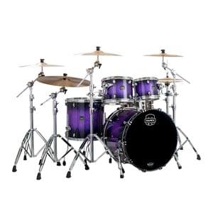 Mapex SV529XPH Blue Hybrid Sparkle Saturn IV 4 Pc Shell Pack Drum Set with Snare